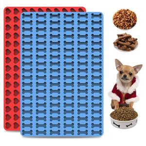 (2 Pack) Dog Treat Molds, Mini Dog Bone Cookie Cutter Silicone Dog Treat Mold with Scraper by fssa | Buy Online India