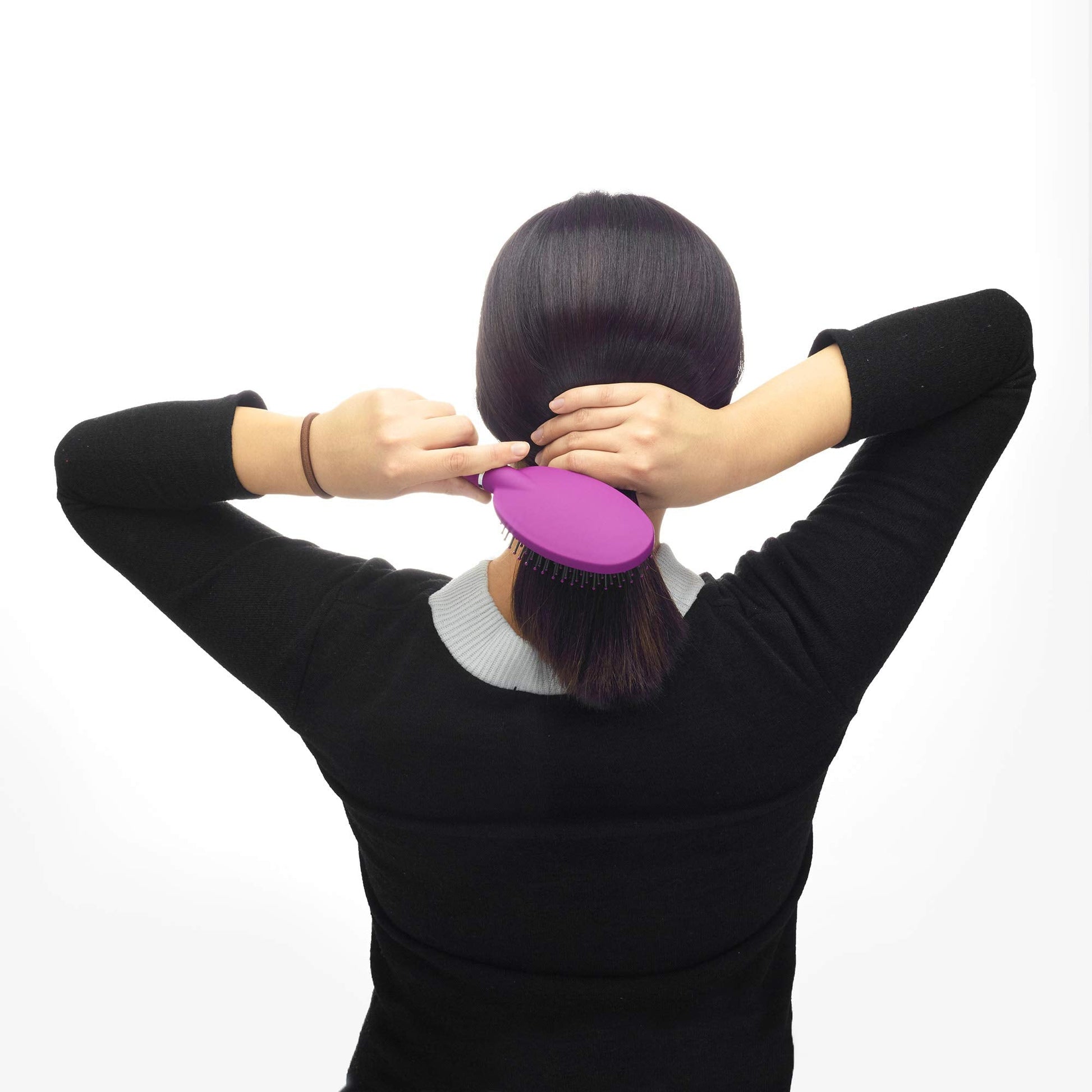 Buy now Revlon Detangle & Smooth Berry Cushion Hair Brush at indiglob india