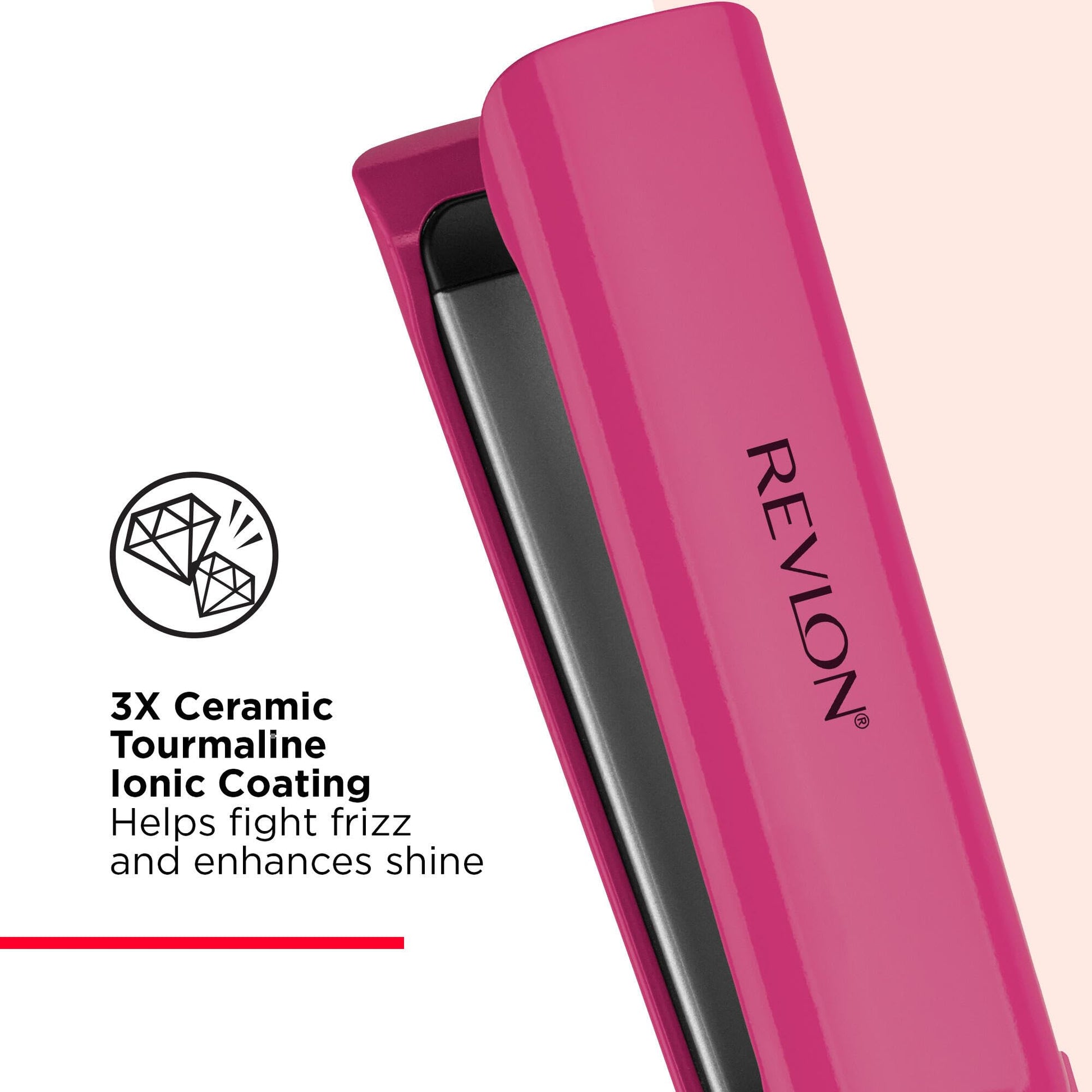 Buy now REVLON Smooth Brilliance Ceramic Extra Long Flat Iron, 1-1/2" inch at indiglob india