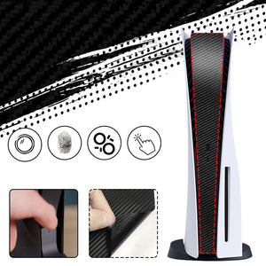 Buy now PS5 Console Middle Skin, Integral PS5 Disk Version Host Middle Strip Sticker, Console Center Part Protection Strip Film, PS5 Middle Sticker Accessories Durable Scratch Resistant (Black) at indiglob india