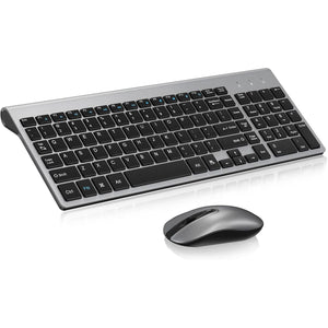 Buy now cimetech EasyTyping KF10 Wireless Keyboard and Mouse Combo, [Silent Scissor Switch Keys][Labor-Saving Keys]Ultra Slim Wireless Computer Keyboard and Mouse, Easy Setup for PC/Laptop/Mac/Windows - Grey at indiglob india