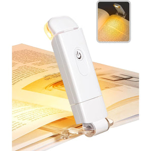 Buy now DEWENWILS Book Reading Light, Amber Warm Clip On LED with 3 Adjustable Brightness for Eye Protection, Rechargeable USB, Perfect for Bookworms, Kids (White) at indiglob india