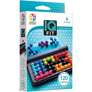 Buy now SmartGames IQ Fit - a Fun 3D Travel Game for Ages 7-Adult Featuring 120 Challenges at indiglob india