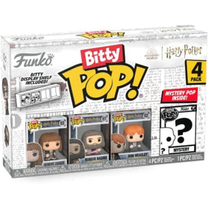 Buy now Funko Bitty POP! HP - Hermione in Robe, 4-Pack - Hermione Granger, Rubeus Hagrid, Ron Weasley and A Surprise Mystery Mini Figure - 0.9 Inch (2.2 Cm) - Harry Potter Collectable - Gift Idea at indiglob india
