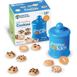 Buy now Learning Resources Smart Counting Cookies - 13 Pieces, Ages 18+ Months Toddler Counting & Sorting Skills, Toddler Math Learning Toys, Play Food for Toddlers, Chocolate Chip Cookies at indiglob india
