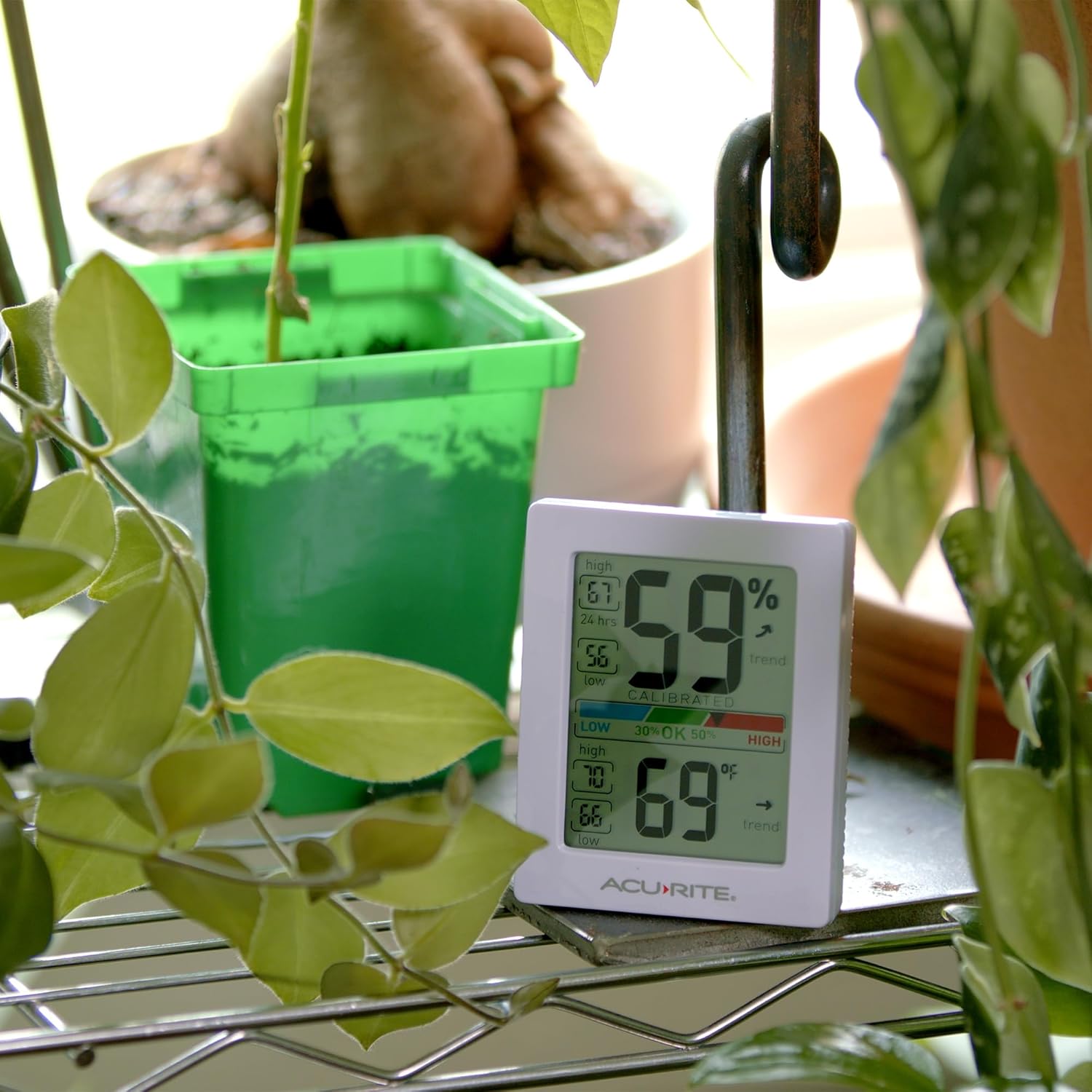 Shop AcuRite AcuRite Humidity Meter Hygrometer and Indoor Digital Thermometer with Temperature Gauge and Humidity Gauge, Room Thermometer Comfort Scale, 3 x 2.5 Inches, White (01083M) in India | Best Price