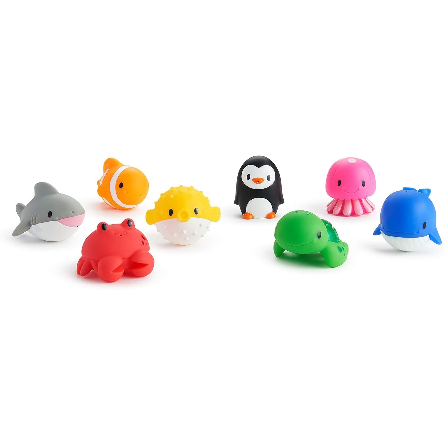 Buy now Munchkin Baby Bath Toy Squirts for Babies and Toddlers 9 Months and Up, Ocean Sea Animals Squirters, 8 Pack at indiglob india