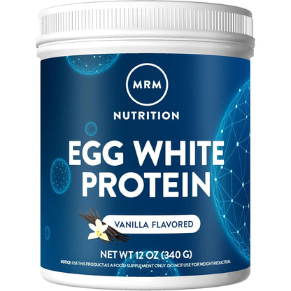 Buy now MRM Nutrition Egg White Protein | Vanilla Flavored | 23g Fat-Free Protein | with Digestive enzymes | Highest Biological Value | Clinically Tested | 10 Servings at indiglob india