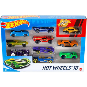 Buy now Hot Wheels Set of 10 1:64 Scale Toy Trucks and Cars for Kids and Collectors, Styles May Vary at indiglob india