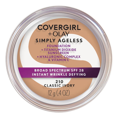 COVERGIRL COVERGIRL+OLAY Simply Ageless Instant Wrinkle-Defying Foundation, 210 Classic Ivory, 0.44 Fl Oz (Pack of 1) Online | Best  India