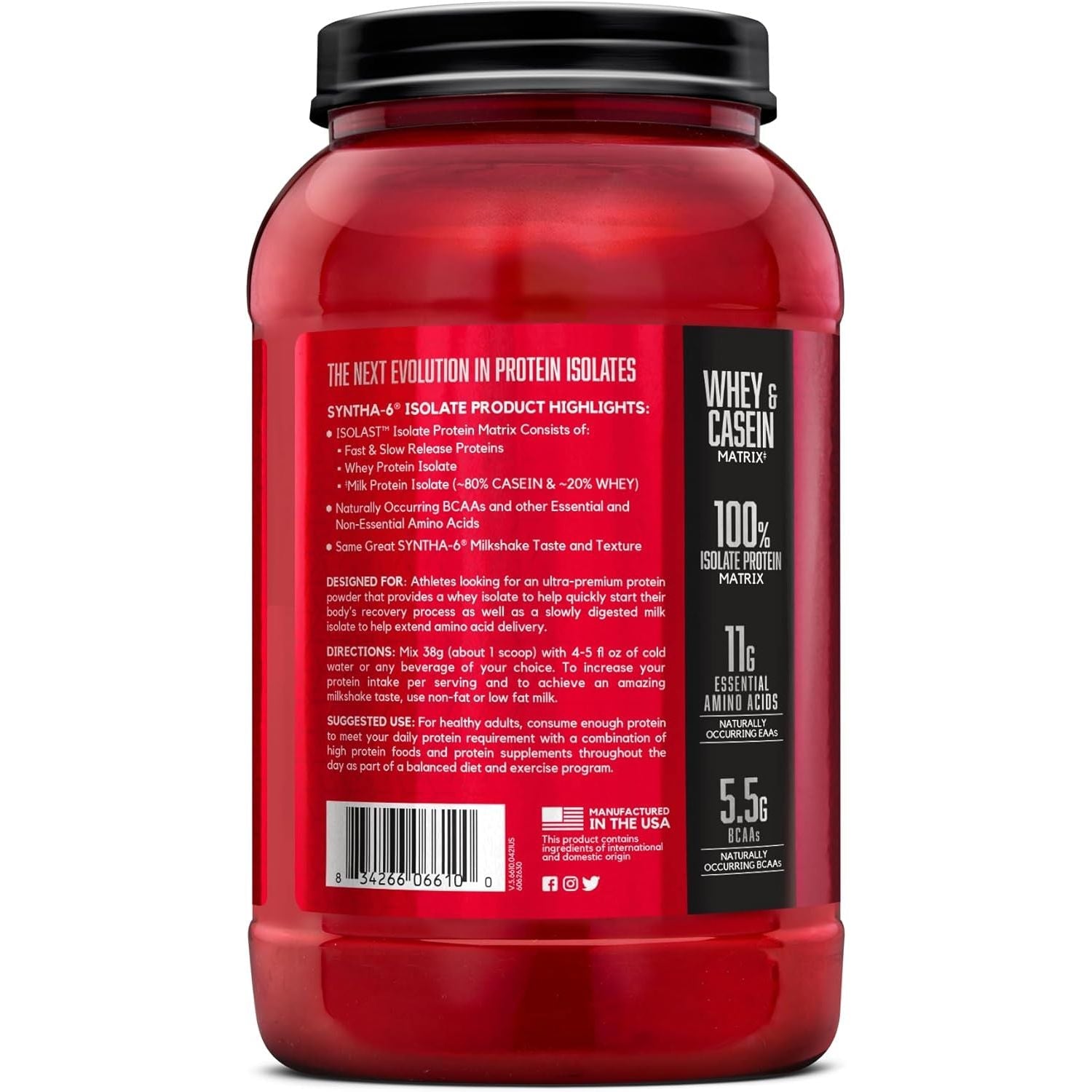 Buy now BSN SYNTHA-6 Isolate Protein Powder, Vanilla Protein Powder with Whey Protein Isolate, Milk Protein Isolate, Flavor: Vanilla Ice Cream, 24 Servings at indiglob india