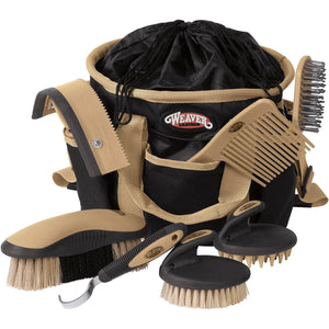 Buy now Weaver Leather Grooming Kit, Black/Beige, 65-2055-BK at indiglob india