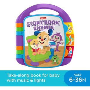 Buy now Fisher-Price Baby Learning Toy Laugh & Learn Storybook Rhymes Musical Book with Lights & Sounds for Infants Ages 6+ Months (Amazon Exclusive) at indiglob india
