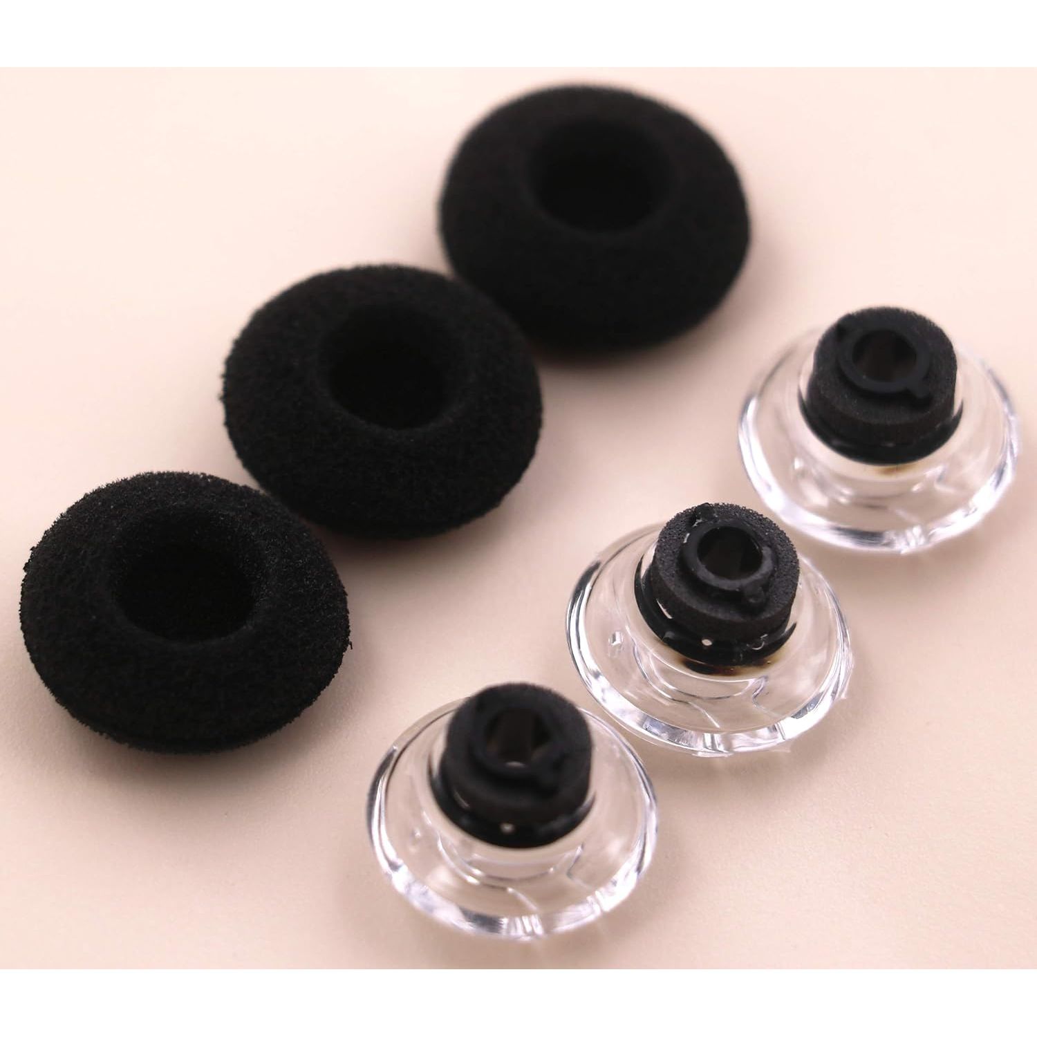 Buy now Earbuds Eartips Kit Replacement for Plantronics Voyager 5200, Medium Size Ear Gels Tips and Foam for Plantronics Voyager 5200 / Legend Eartip Kit [ 3 Pack ] (Medium Gray) L clear at indiglob india