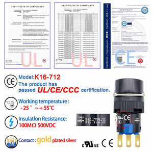 Order ZJWZJH 16mm 3 Position Key Switch 5/8" Mounting Hole 12V 24V 110V On Off Keylock Rotary Switch Latching with Socket Wire 2 Pcs 2 Pole (3 Position DPDT 6PIN) Online | Indiglob India