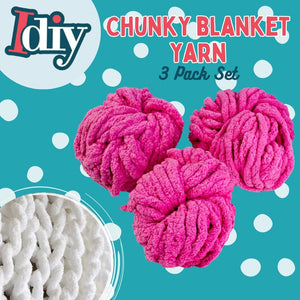 Buy now iDIY Chunky Yarn 3 Pack Skeins (72 Yards) - Dark Green - Fluffy Chenille Yarn Perfect for Soft Throw and Baby Blankets, Arm Knitting, and DIY Crafts and Projects! Chrochet #20 or 25 Homemade Gift at indiglob india