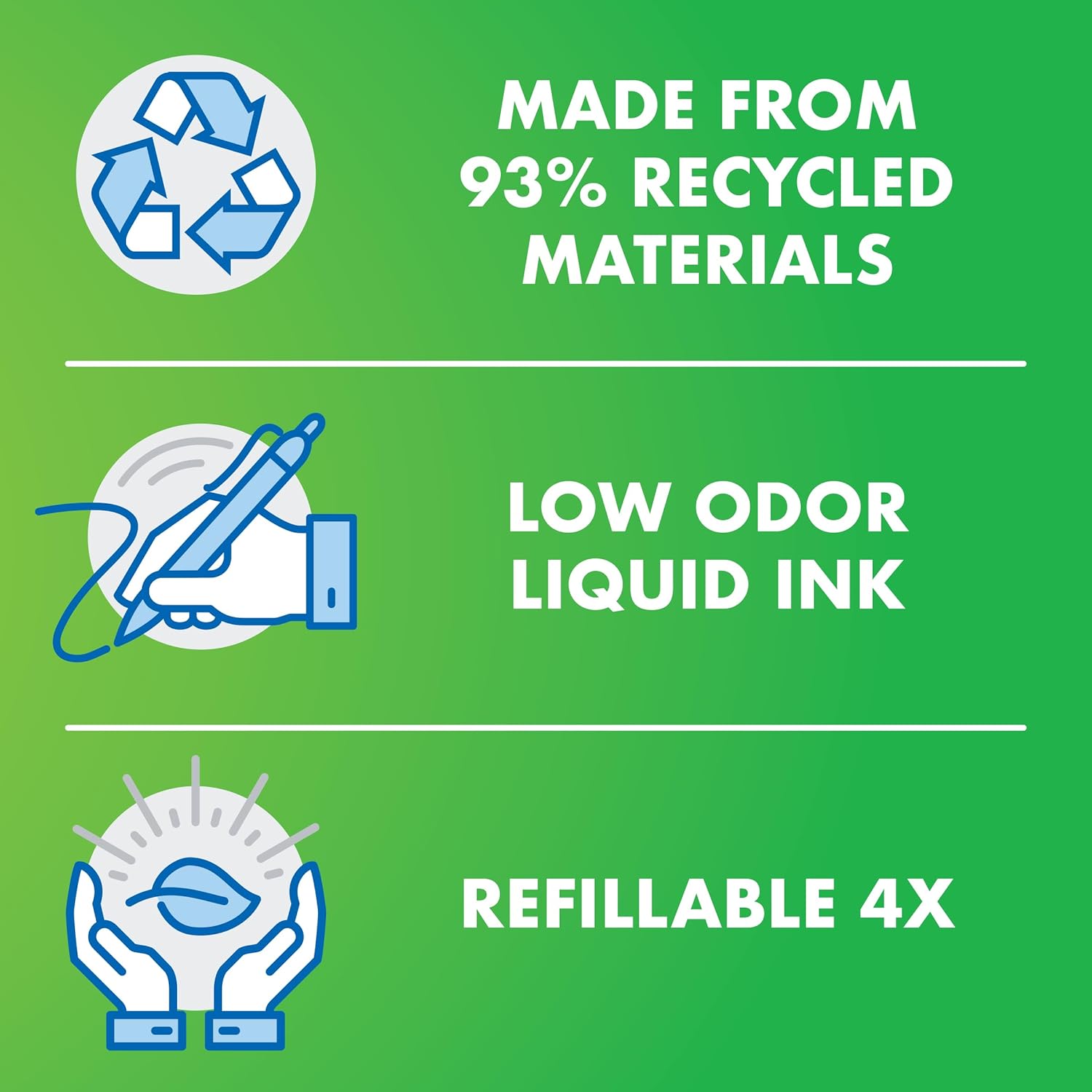 Buy now PILOT V Board Master BeGreen Refillable Dry-Erase Markers, Bullet Tip, Black Ink, 12 Count at indiglob india