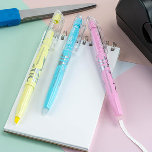 Buy now Pilot FriXion Light Pastel Erasable Highlighters, Chisel Tip, Pack of 5, Blue, Pink, Yellow, Green & Purple Aesthetic Highlighters - Ideal for School, Journaling, and Office Use at indiglob india