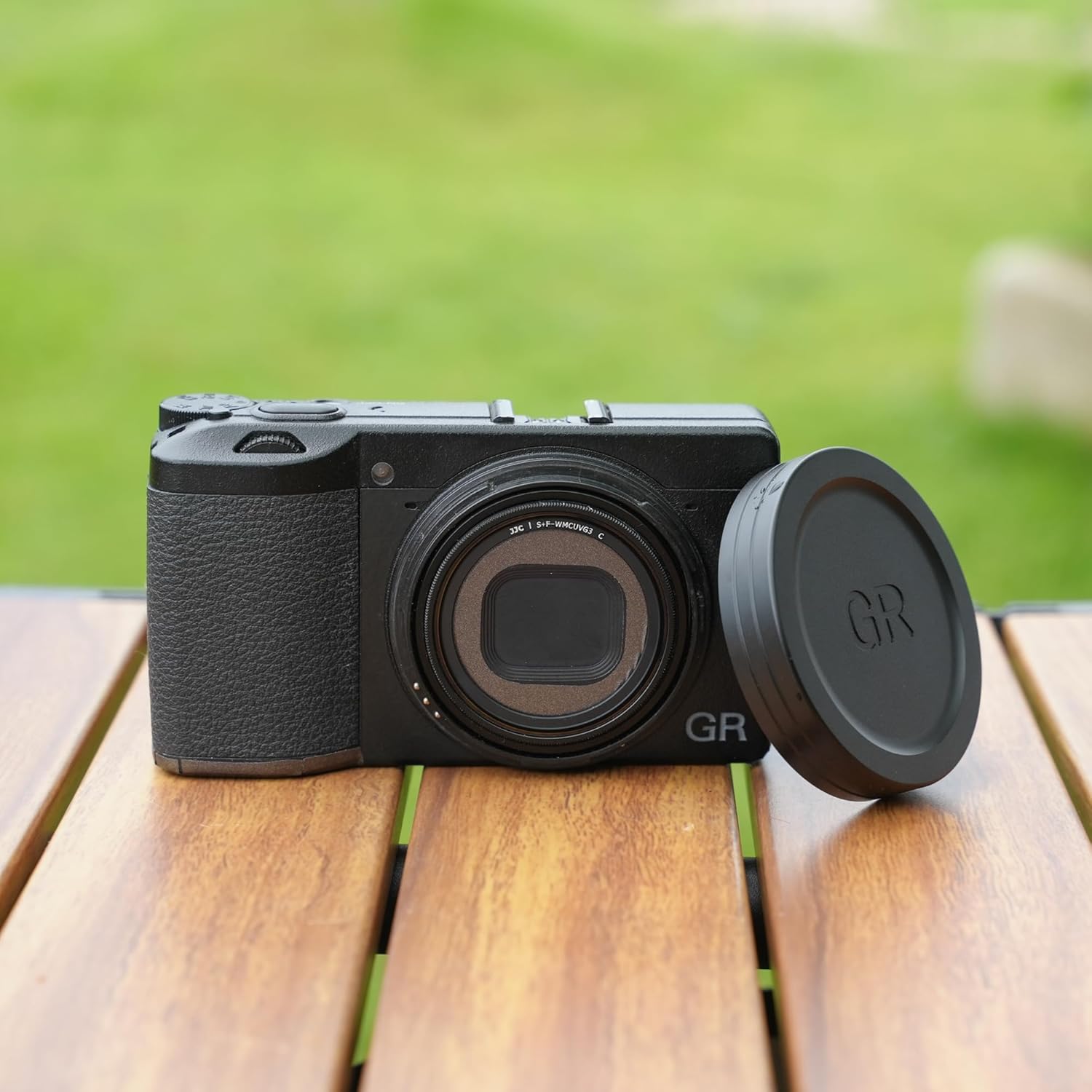 Buy now JJC Aluminum Lens Cap Cover Protector for Ricoh GR IIIx GR IIIx HDF GR3x HDF GR III GR III HDF GR3 HDF GR II GR2 with Soft EVA Interior -Black at indiglob india