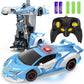 Buy now FDJ Remote Control Car - Transform Toys Car Robot, One Button Deformation to Robot with Flashing Light, 2.4Ghz 1:18 Scale Transforming Police Car Kids Toys with 360 Degree Rotating, Girls Boys Toys Blue at indiglob india