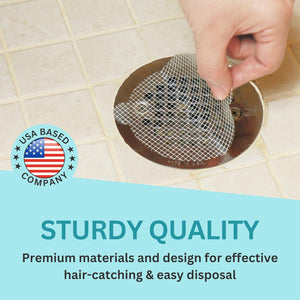 Buy now 50 Pack, Disposable Shower Drain Hair Catcher Mesh Stickers… at indiglob india