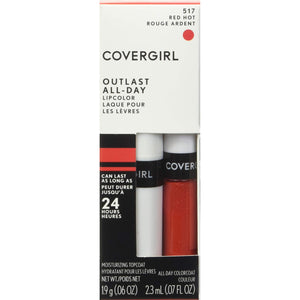 COVERGIRL COVERGIRL Outlast All-Day Lip Color With Topcoat, Red Hot Arrival | Original India