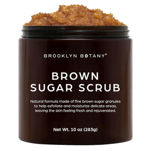 Buy now Brooklyn Botany Brown Sugar Body Scrub - Moisturizing and Exfoliating Body, Face, Hand, Foot Scrub - Fights Acne, Fine Lines & Wrinkles, Great Gifts For Women & Men - 10 oz at indiglob india