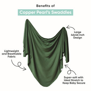 Buy now Copper Pearl Large Premium Knit Baby Swaddle Receiving Blanket Floral Bloom at indiglob india
