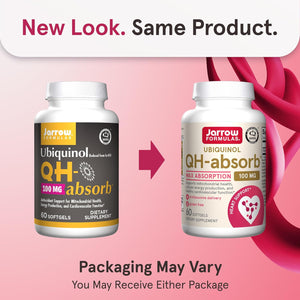 Buy now Jarrow Formulas QH-Absorb, 100 mg, Ubiquinol Dietary Supplement for Healthy Cardiovascular Function, 60 Softgels, 60 Day Supply at indiglob india