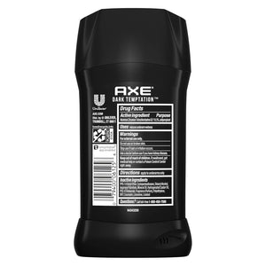 Buy now AXE Antiperspirant Stick for Men Dark Temptation 48 Hour Sweat and Odor Protection for Long Lasting Freshness Smooth Dark Chocolate Scent Men's Deodorant 2.7 oz at indiglob india