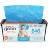 Diaper Genie Easy Roll Refill | 18 Bags Per Refill | Holds Up to 846 Newborn Diapers | Odor Control | Diaper Pail Refill Bags | Fits Diaper Genie Signature & Platinum Pails, Packaging may vary - Unscented