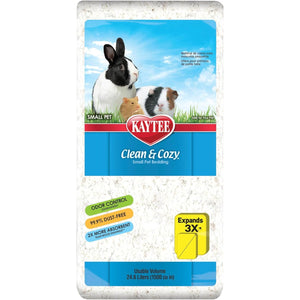 Buy now Kaytee Clean & Cozy White Paper Bedding, Made for Small Animals, 24.6 Liters at indiglob india