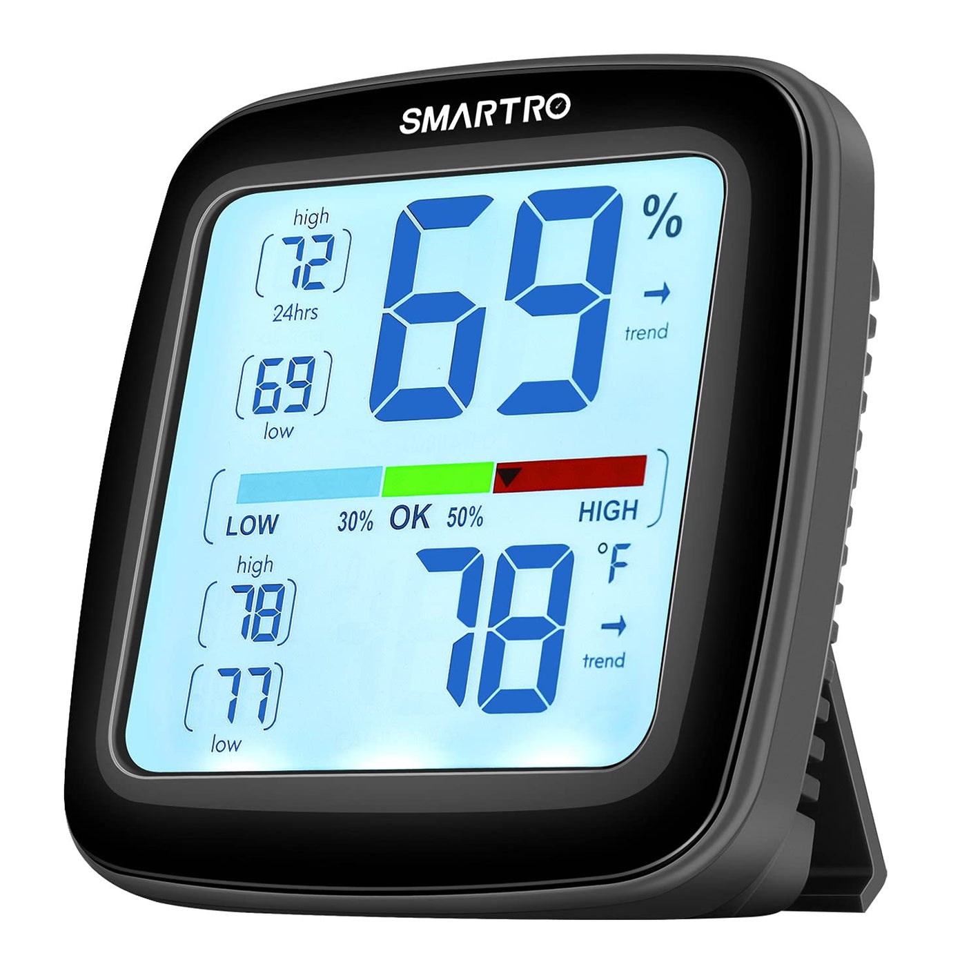 Buy now SMARTRO SC42 Professional Digital Hygrometer Indoor Thermometer Room Humidity Gauge Pro Accuracy Calibration at indiglob india