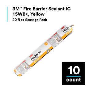 3M 3M Fire Barrier Sealant IC 15WB+, Yellow Color, One-Part, Gun-Grade, Intumescent Material, 3-Hour Protection, 20 fl oz Sausage Pack Online | Best Daily