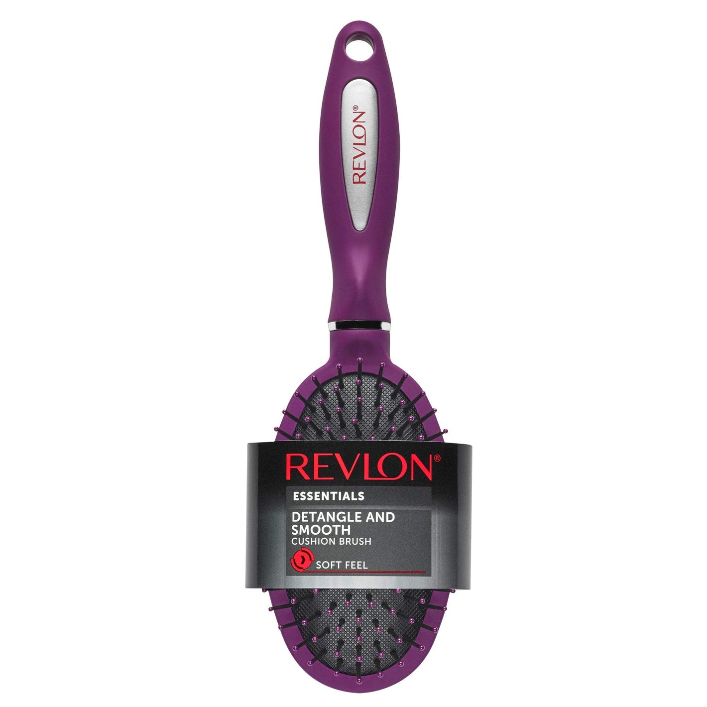 Buy now Revlon Detangle & Smooth Berry Cushion Hair Brush at indiglob india