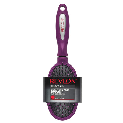 Buy now Revlon Detangle & Smooth Berry Cushion Hair Brush at indiglob india