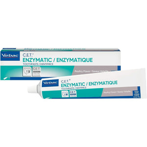Buy now Virbac C.E.T. Enzymatic Toothpaste, Eliminates Bad Breath by Removing Plaque & Tartar Buildup, Best Pet Dental Care Toothpaste, Poultry Flavor, 2.5 oz tube at indiglob india