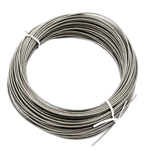 Buy now DGOL Coated 100 ft Picture Wire 304 Stainless Steel Rope 1/16 inch (1.5 mm) Photo Hanging Cable,7x7 Standard Core,100 feet,with 10pcs Sleeves at indiglob india
