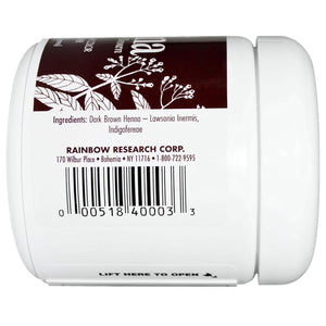 Buy now RAINBOW RESEARCH Dark Brown Henna - 4 oz. at indiglob india