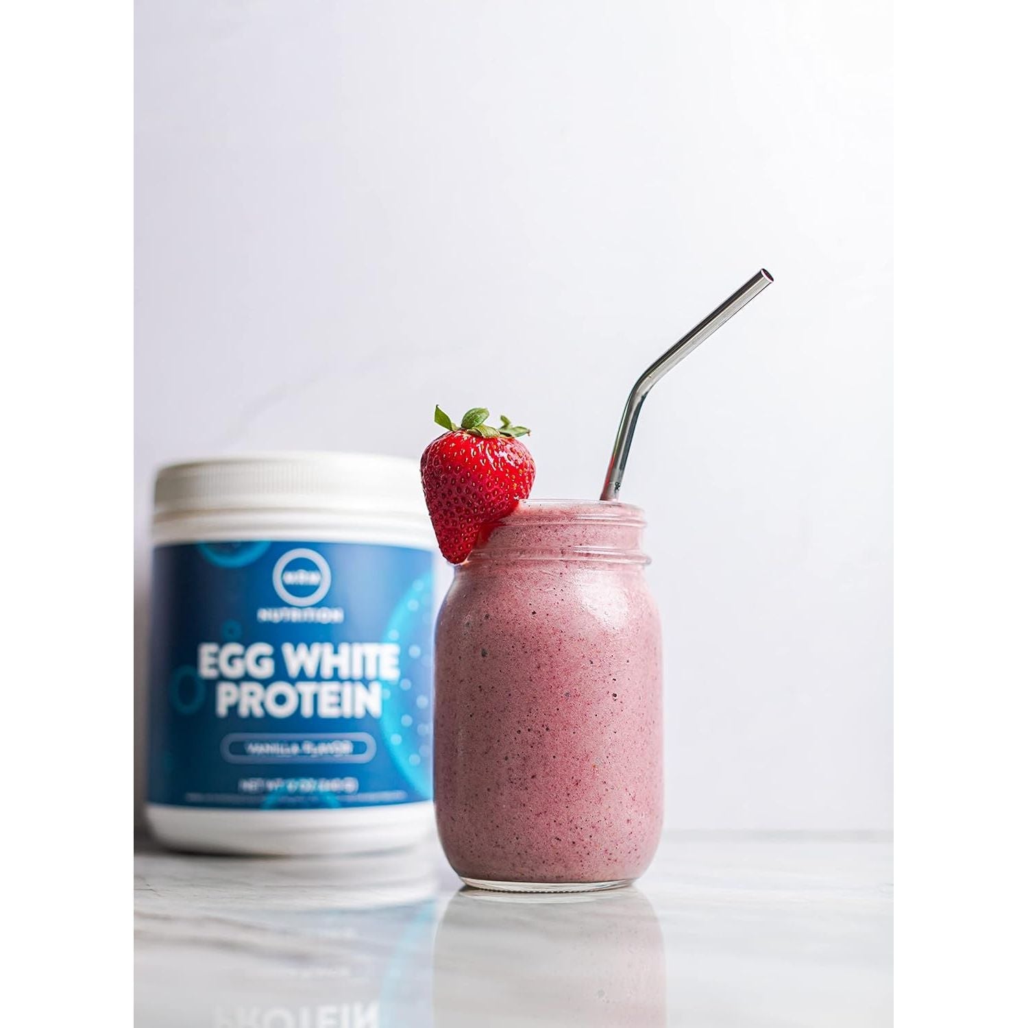 Buy now MRM Nutrition Egg White Protein | Vanilla Flavored | 23g Fat-Free Protein | with Digestive enzymes | Highest Biological Value | Clinically Tested | 10 Servings at indiglob india