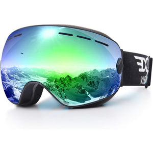 Buy now EXP VISION Snowboard Ski Goggles Men Women Youth, Anti Fog OTG Winter Snow Goggles Spherical Detachable Lens at indiglob india