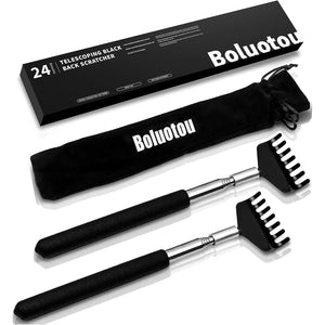 Buy now 2 Pack Portable Extendable Back Scratcher, Stainless Steel Telescoping Back Scratcher with Beautiful Present Packaging at indiglob india