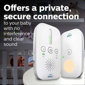 Buy now Philips AVENT Audio Baby Monitor DECT, White, SCD502/10 at indiglob india