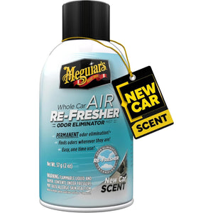 Buy now Meguiar's G16402 Whole Car Air Re-Fresher Odor Eliminator Mist, New Car Scent, 2 Fluid Ounces at indiglob india
