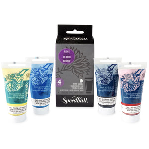 Buy now Speedball Water-Soluble Block Printing Ink Set ƒ?? 4 Bold Colors With Satiny Finish - 1.25 FL OZ Tubes at indiglob india