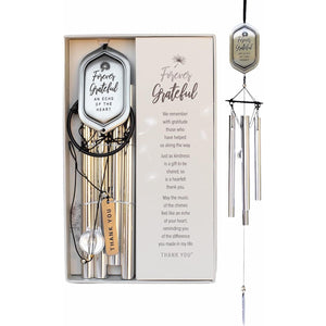 Buy now Forever Grateful Wind Chime with Engraved Thank You Message - Unique Gift of Gratitude/Appreciation Gift/Thank You Gift for Special Friend/Family/Coworkers/Teachers/Mentor at indiglob india