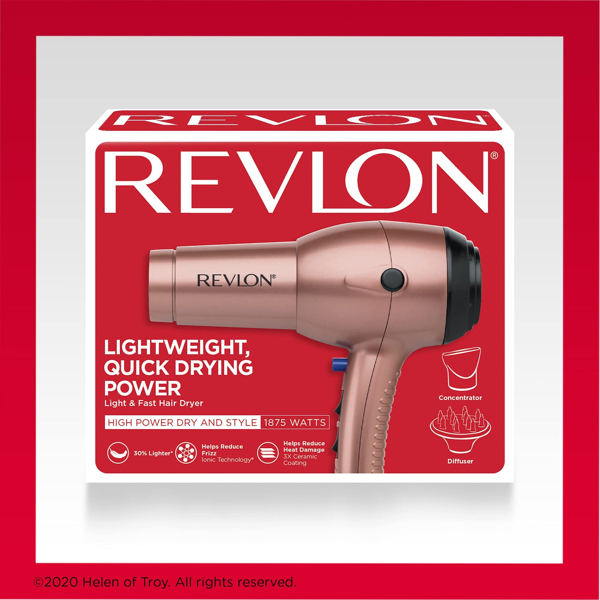 Buy now Revlon Light & Fast Hair Dryer | 1875W Stunning Blowouts Easily and Comfortably at indiglob india