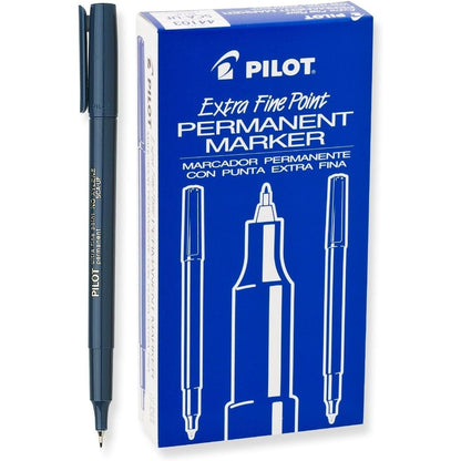 Buy now PILOT Extra Fine Point Permanent Markers, Black Ink, 12-Pack (44102) Blue at indiglob india