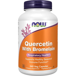 Buy now NOW Foods Supplements, Quercetin with Bromelain, Balanced Immune System*, 240 Veg Capsules at indiglob india