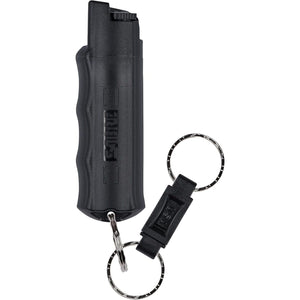 Buy now SABRE Pepper Spray, Quick Release Keychain for Easy Carry and Fast Access, Finger Grip for More Accurate and Faster Aim, Maximum Police Strength OC Spray, 0.54 fl oz, Secure and Easy to Use Safety at indiglob india